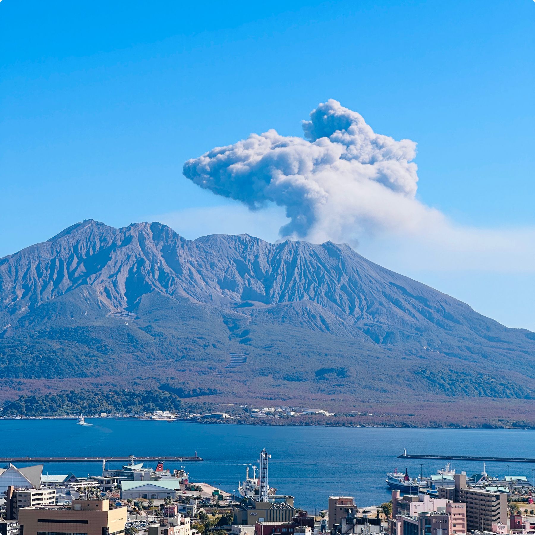 今日の桜島 一座活著的火山